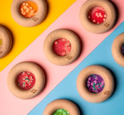 Sonajero donut sensorial verduras y frutas