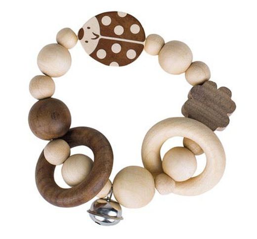 Sonajero pulsera natural con cascabel