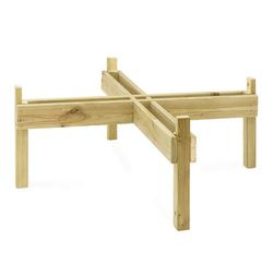 Soporte de madera para bandeja mundo activo  -Alt 40cm
