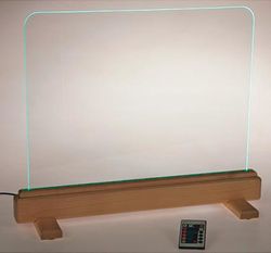 Panel transparente luminoso