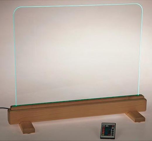 Panel transparente luminoso