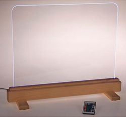 Panel transparente luminoso