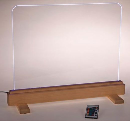 Panel transparente luminoso