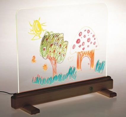 Panel transparente luminoso