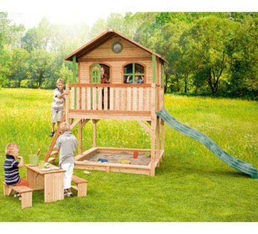Super casita del arbol con arenero