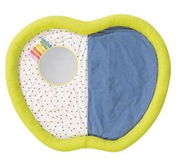 Tapiz de estimulación 3d la manzana y 3 muñecos de peluche