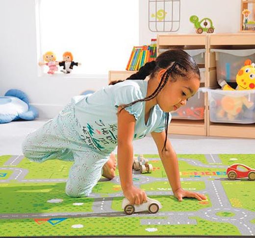 Tapiz todo terreno con 9 vehículos