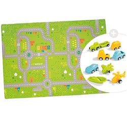 Tapiz todo terreno con 9 vehículos