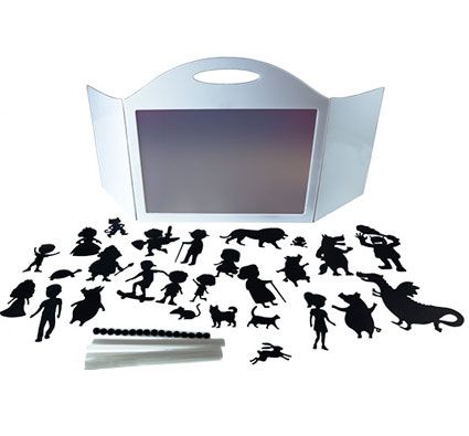 Teatro de sombras para mesa de luz
