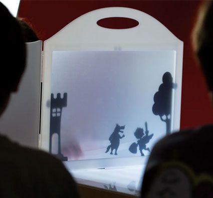 Teatro de sombras para mesa de luz