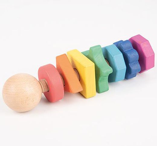 Tornado de madera arco iris