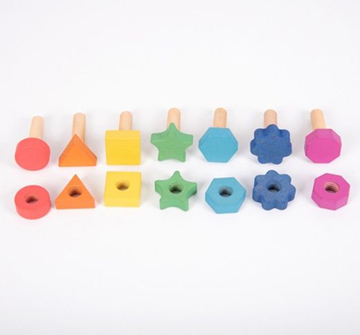 Tornillos y tuercas arco iris