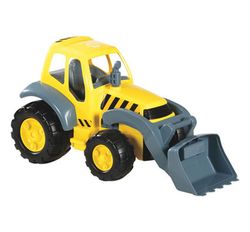 Tractor grande con pala articulada