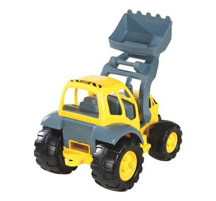 Tractor grande con pala articulada