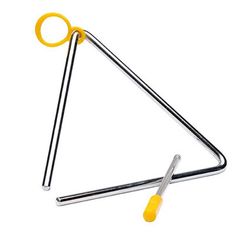 Triangulo acero 16 cm + martillo