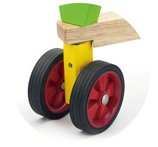 Triciclo infantil del madera cuatro ruedas