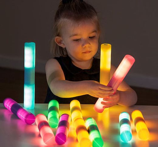 Tubos con luz interactivos