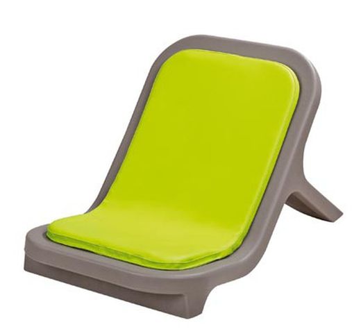 Tumbona monobloque para niños con cojín confort