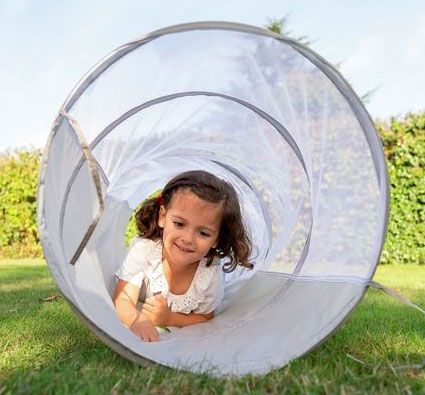 Túnel de psicomotricidad transparente