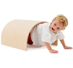 Túnel para gateo de madera