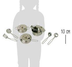 Utensilios de cocina metálicos juguetes realistas