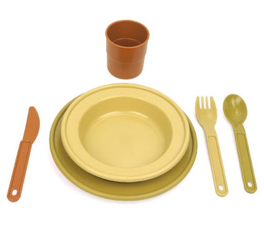 Vajilla cocinitas servicio para 4 niños